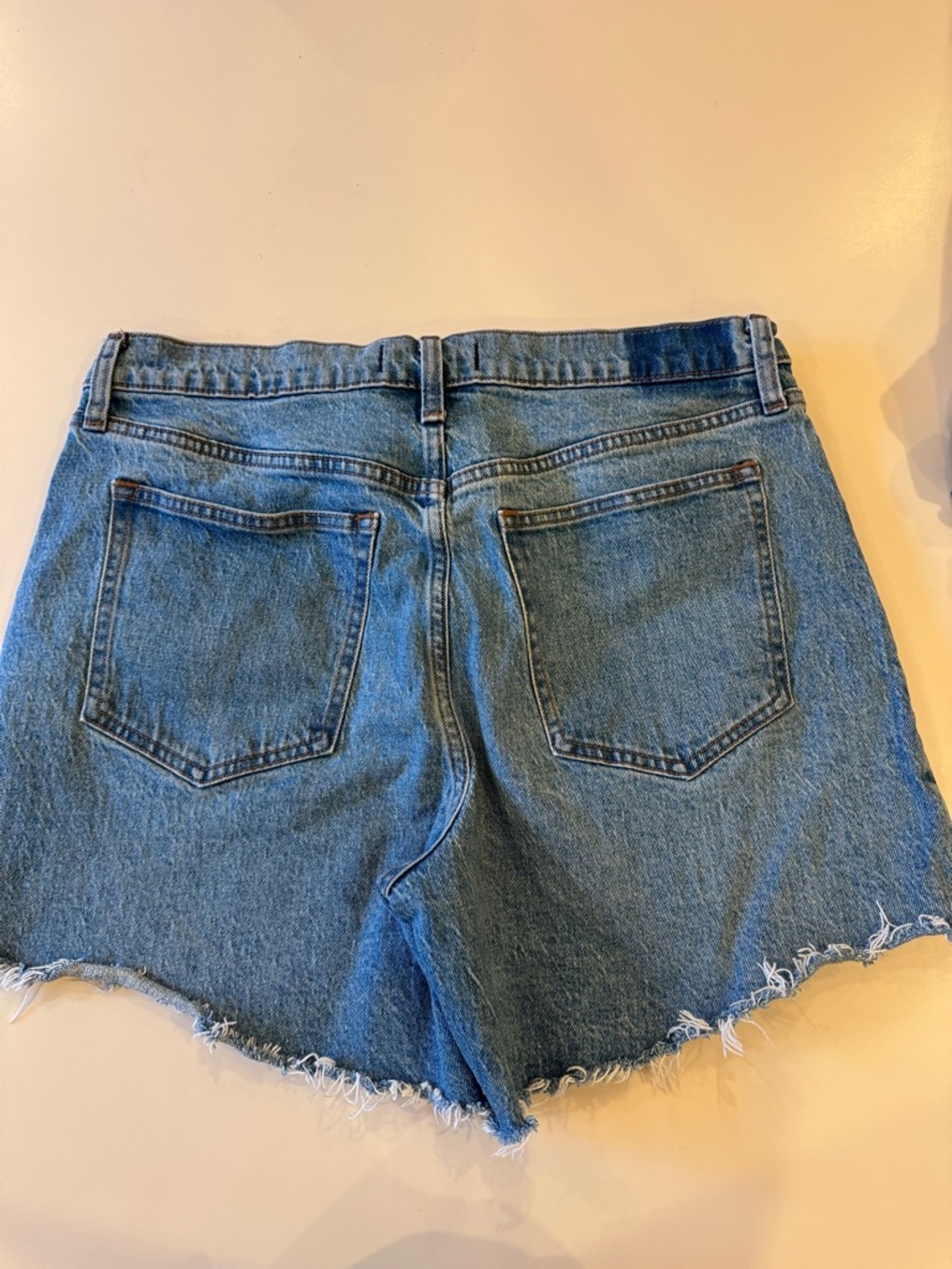 Abercrombie & Fitch Distressed Denim Cutoff Shorts - Blue, 31 - Picture 3 of 3